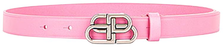 Balenciaga BB Extra Thin Belt Rose