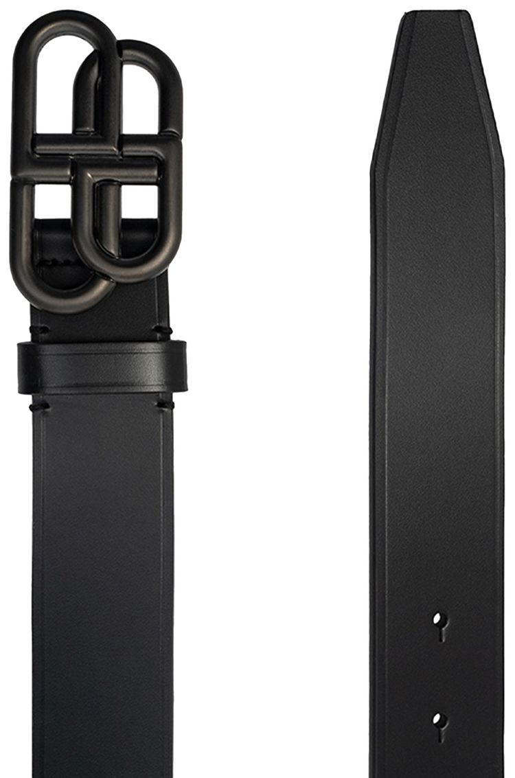 Balenciaga BB Large Belt Black
