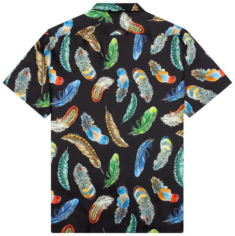 Awake NY Feathers Silk Shirt Black