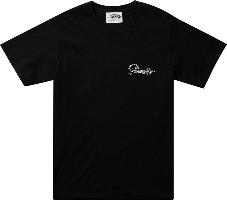 Buy Awake NY Logo Short-Sleeve T-Shirt 'Black' - AWK SS21 TS004 BLAC | GOAT