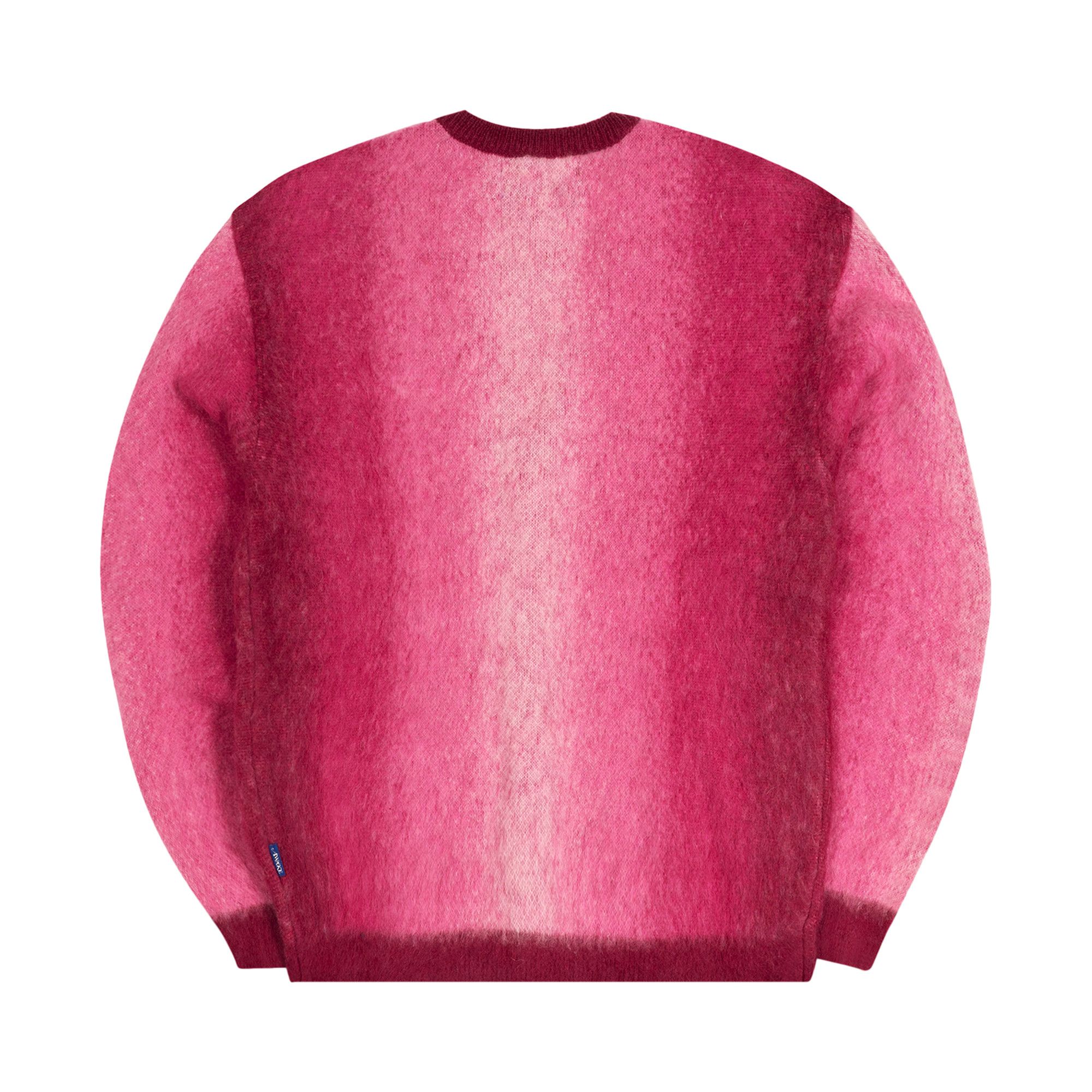 Buy Awake NY Mohair Ombre Striped Cardigan 'Fuchsia' - AWK