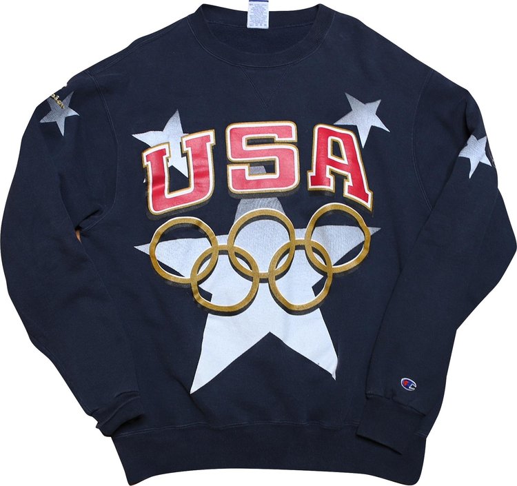 Champion USA Olympics Graphic Sweater 'Blue'