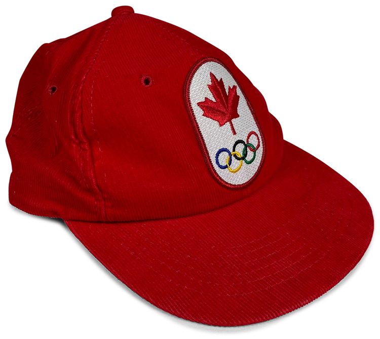 Olympics 1988 Canada Winter Olympics Corduroy Hat Red