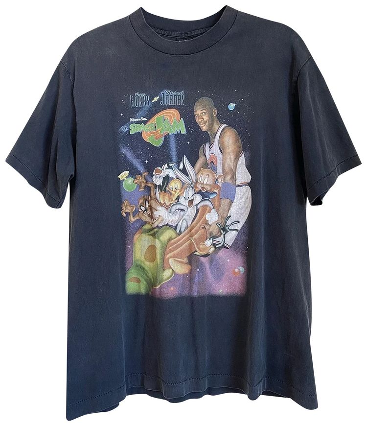 Vintage Space Jam Warner Bros Promo Tee Black