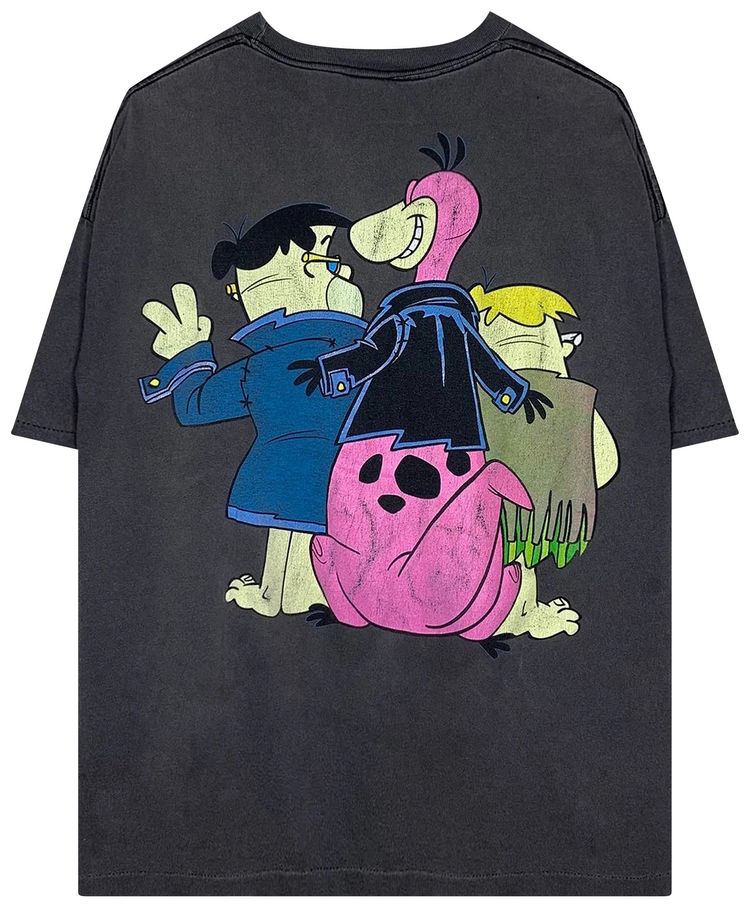 Vintage The Flintstones Tee Black