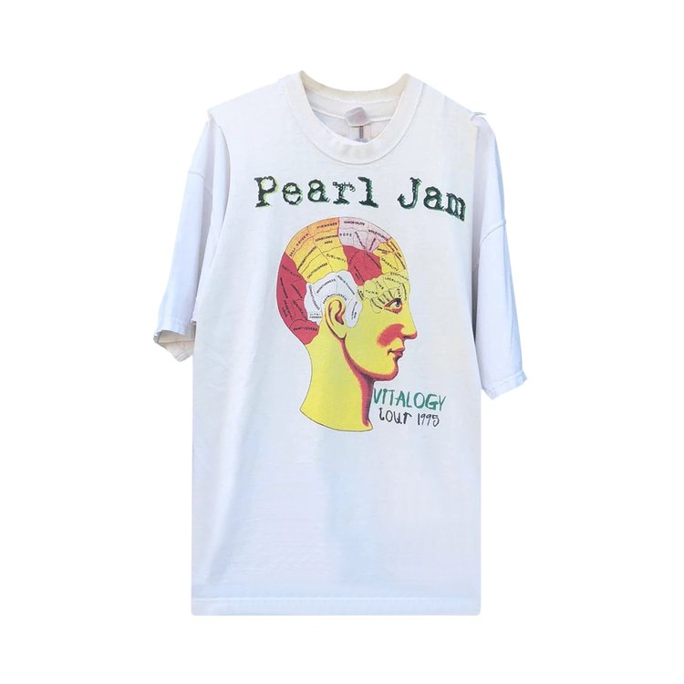 Buy Music Vintage 1995 Pearl Jam Vitalogy Band Tee 'White' - 2903  119950103PJVT WHIT