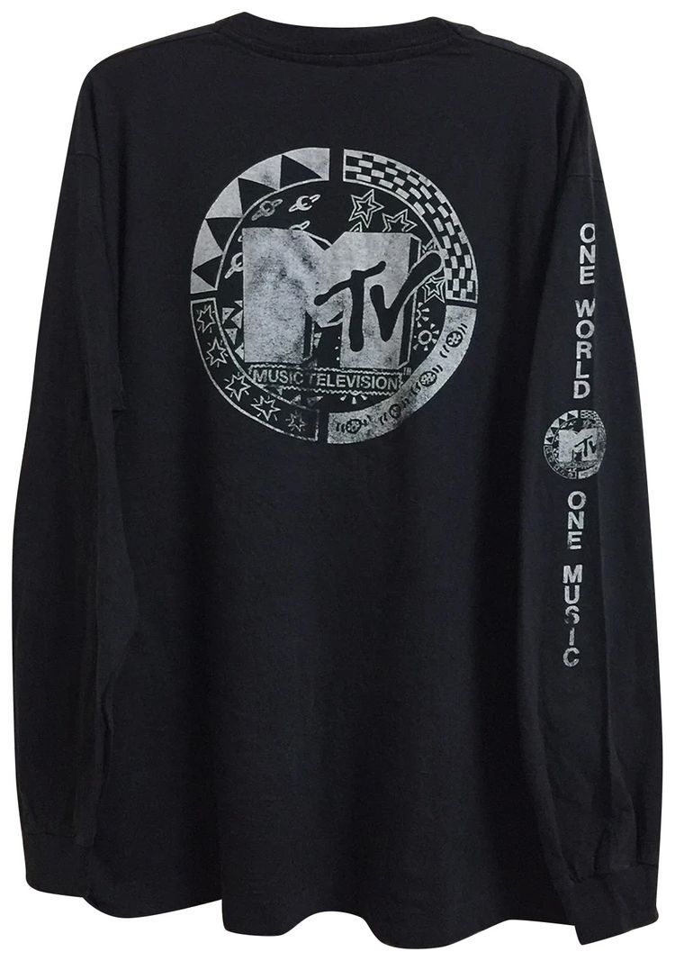 Vintage MTV Long Sleeve Tee Black