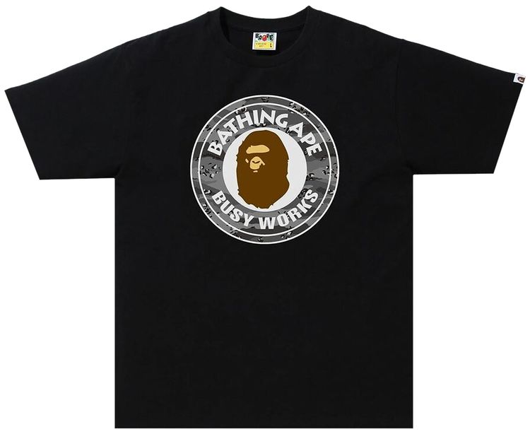 BAPE Desert Camo Busy Works Tee Black