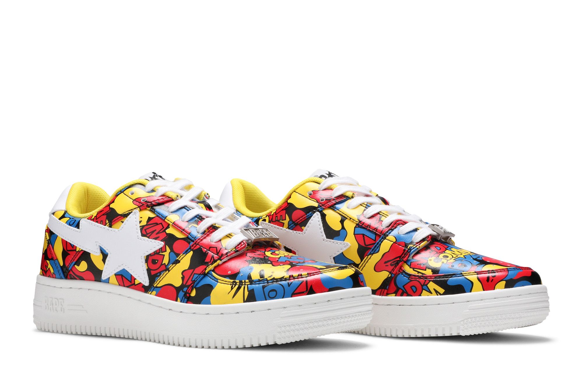Size 7.0 Medicom Toy x Bapesta Low M1 'All‑Over Camo'