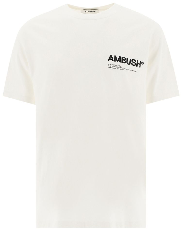 Ambush Jersey Workshop T-Shirt 'Tofu/Black'