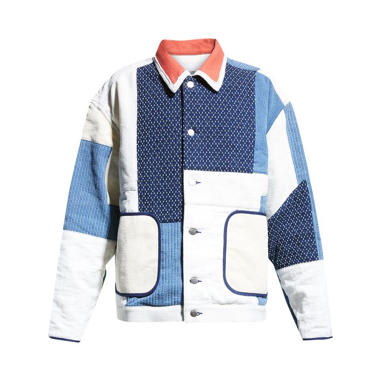 Ambush Patchwork Sashiko Jacket White