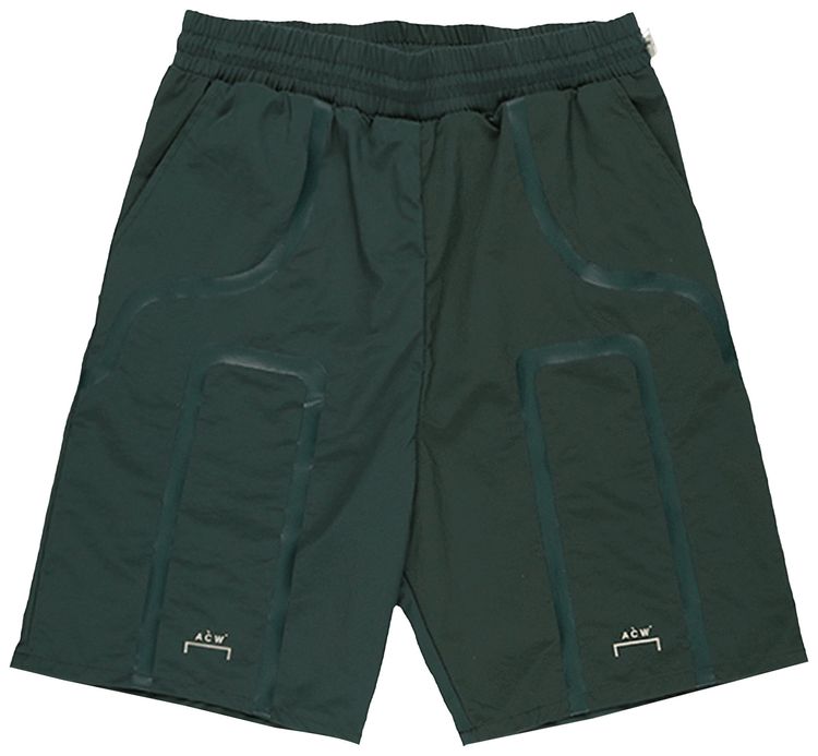 A Cold Wall Woven Bracket Taped Track Shorts Teal