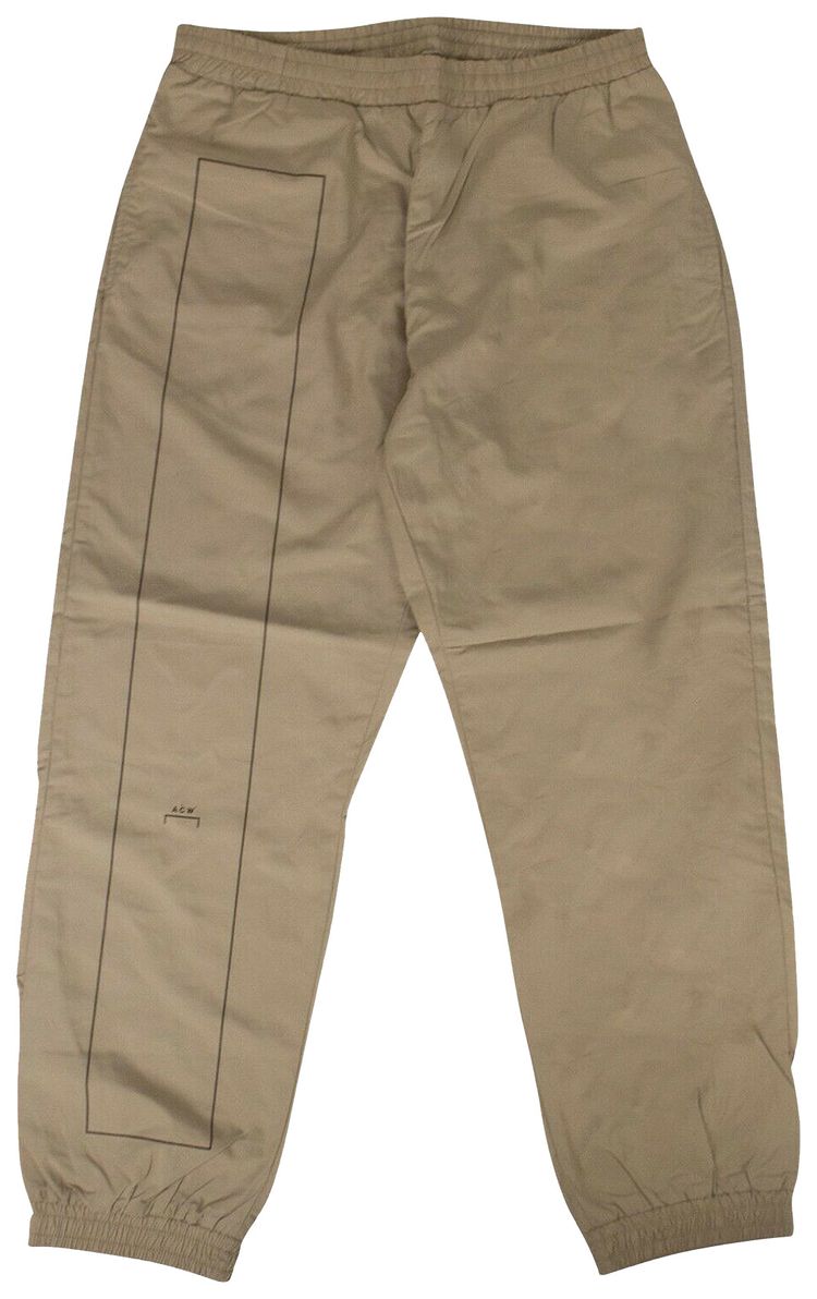 A Cold Wall Rectangle Print Trousers Taupe