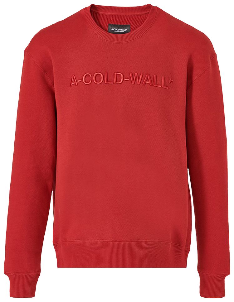 A Cold Wall Logo Sweatshirt Red
