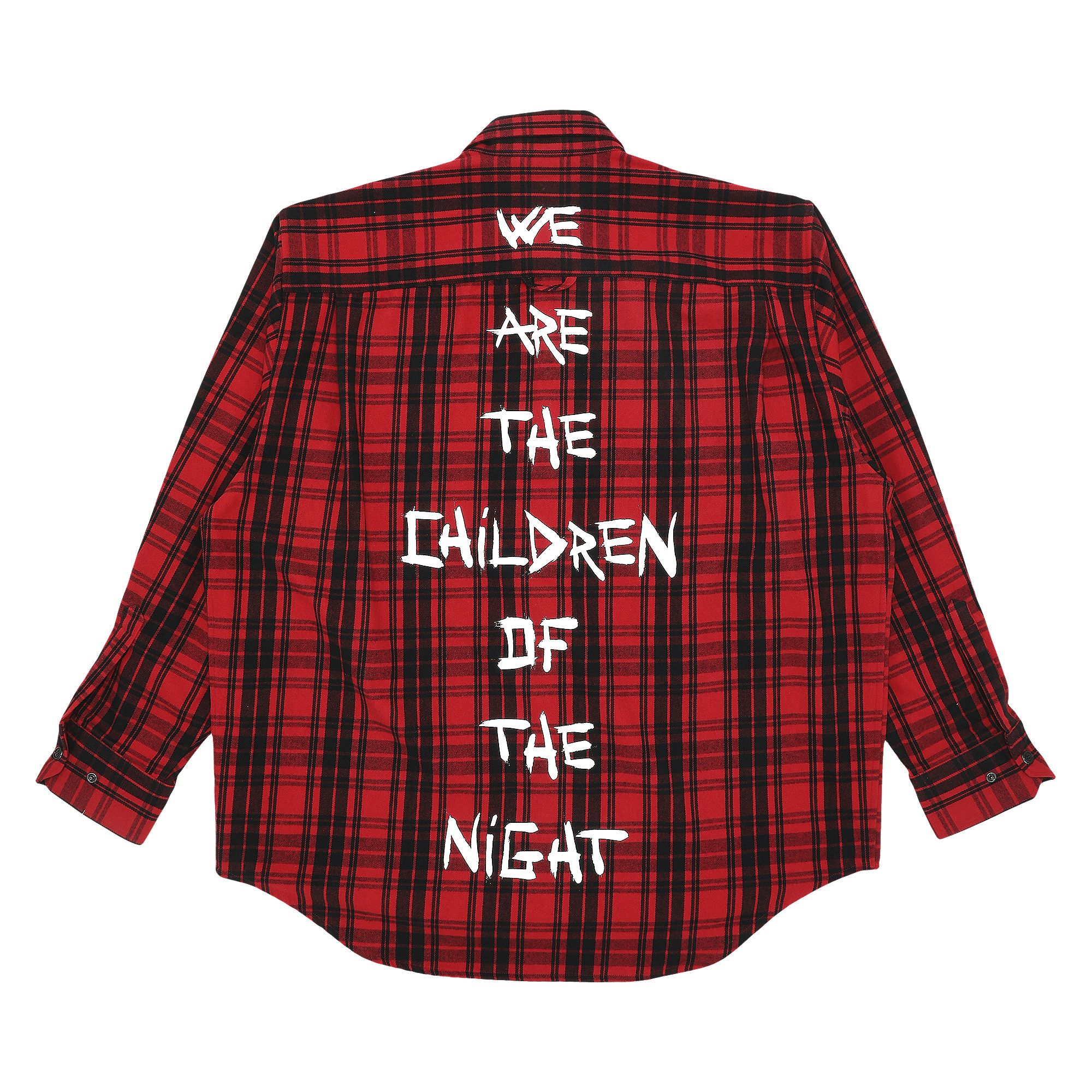 Buy Vetements Anarchy/Children Of The Night Flannel Shirt 'Red Check' -  UA52SH850R RED | GOAT