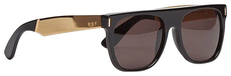 SUPER by RetroSuperFuture Flat Top Francis Sunglasses BlackGold