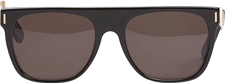 SUPER by RetroSuperFuture Flat Top Francis Sunglasses 'Black/Gold'