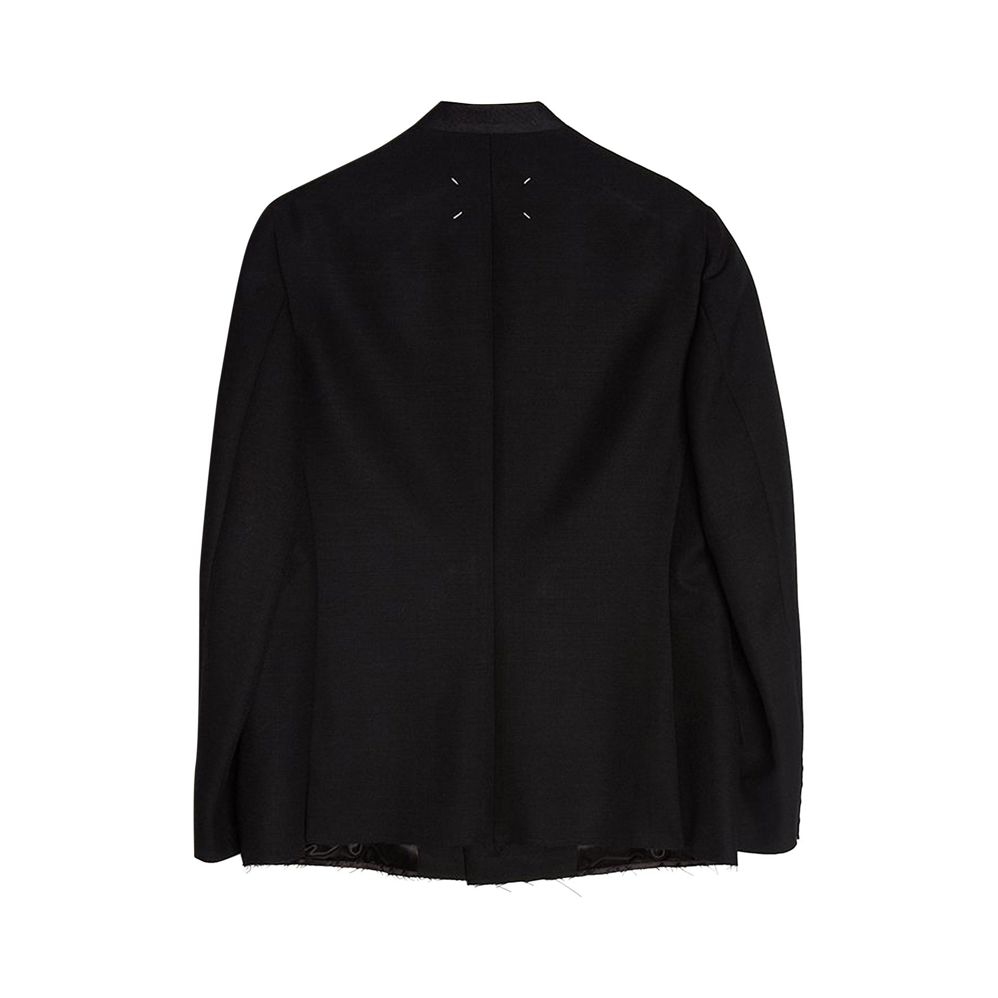 Buy Maison Margiela Collarless Jacket 'Black' - S30BN0498