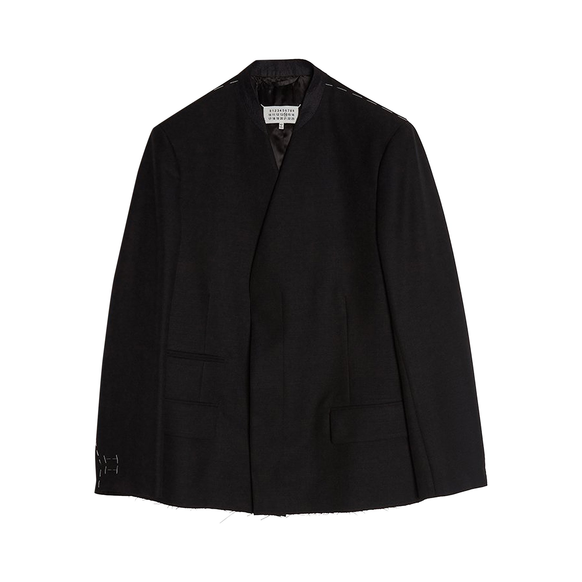 Maison Margiela Collarless Jacket 'Black'