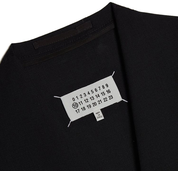 Maison Margiela Collarless Jacket Black
