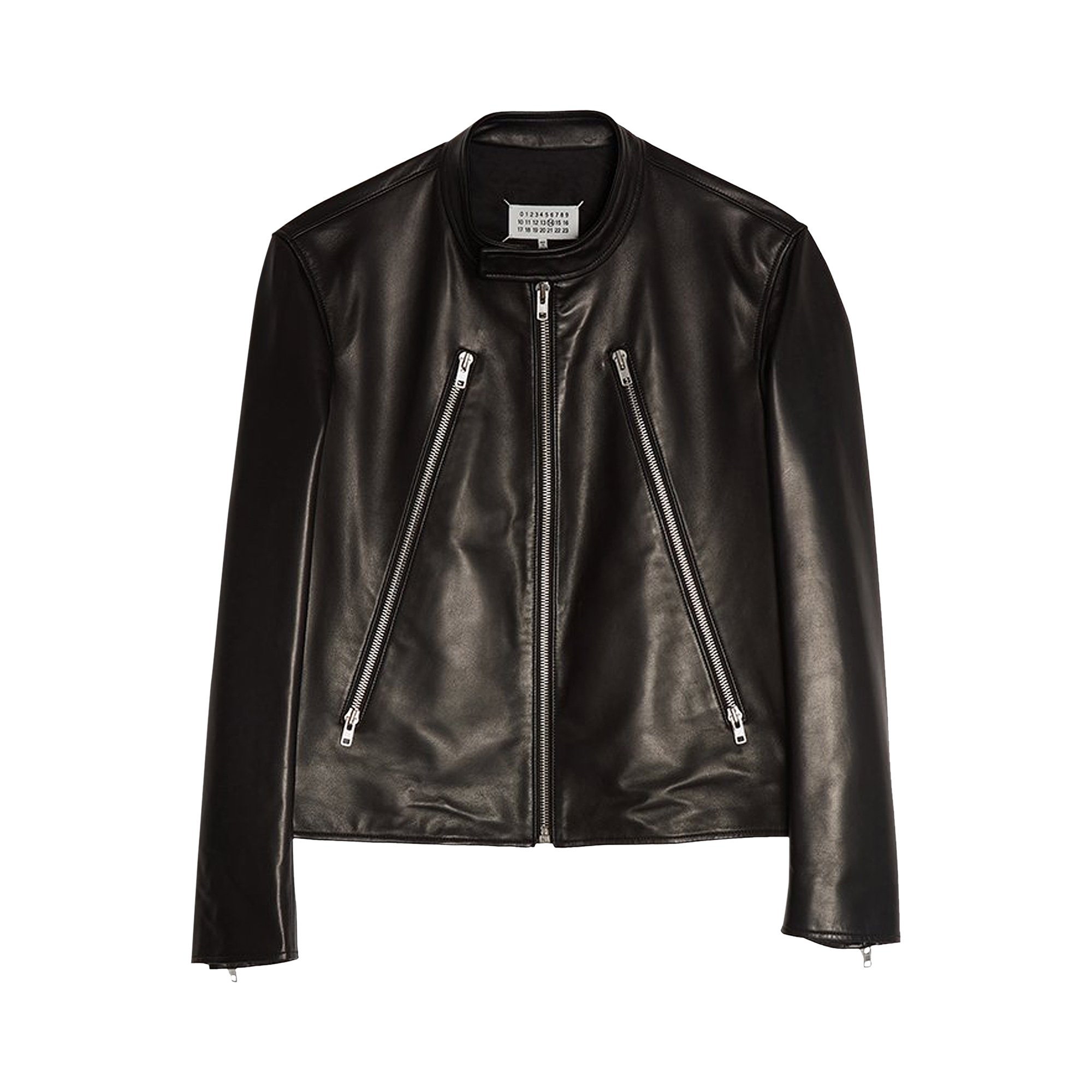 Buy Maison Margiela 5 Zipper Leather Jacket 'Black' - S50AM0489 