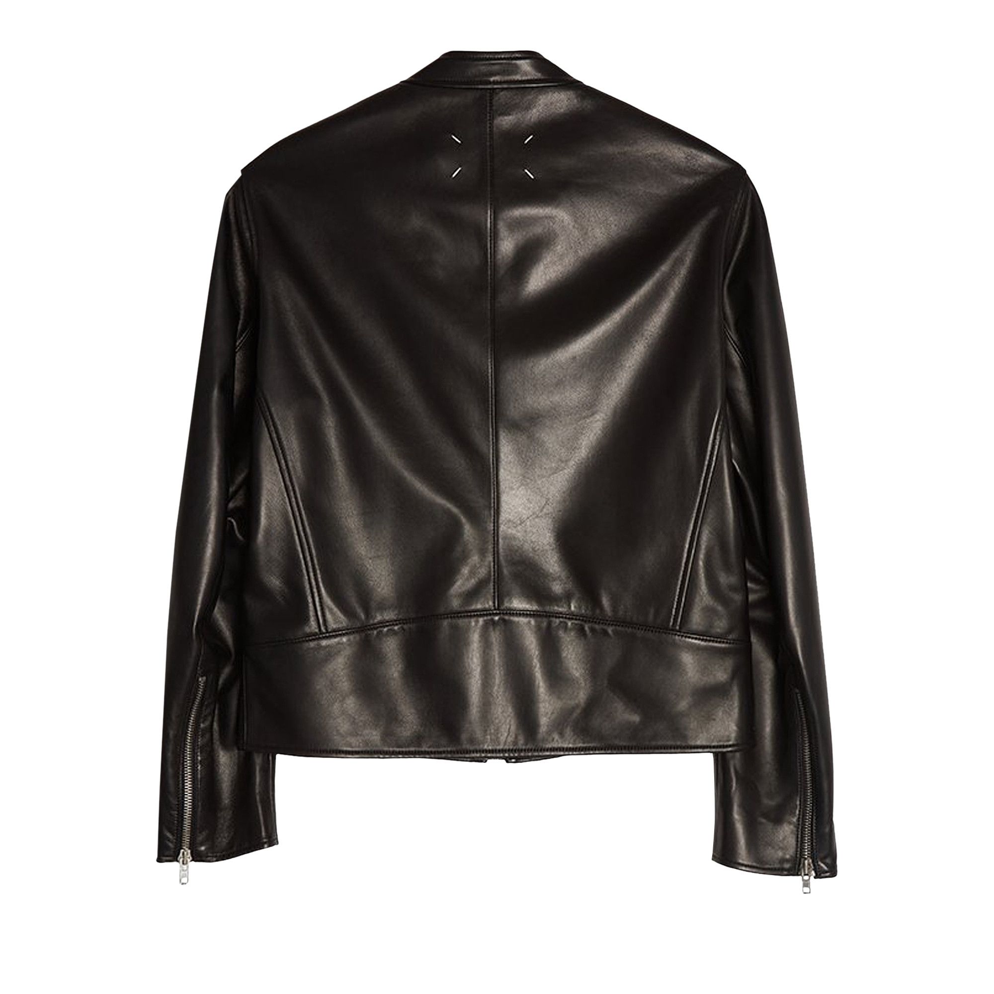 Buy Maison Margiela 5 Zipper Leather Jacket 'Black