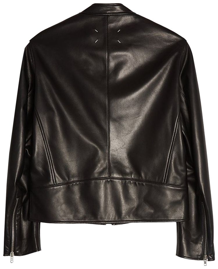 Maison Margiela 5 Zipper Leather Jacket Black