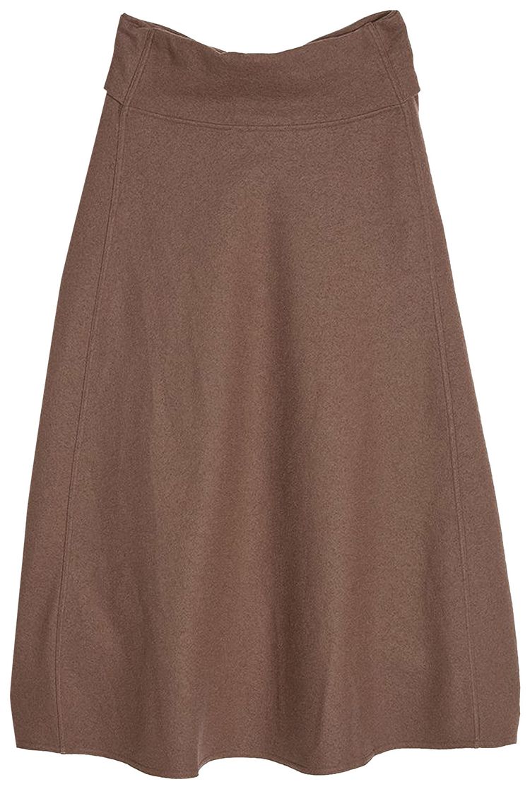 Lemaire Draped Skirt Truffle Brown