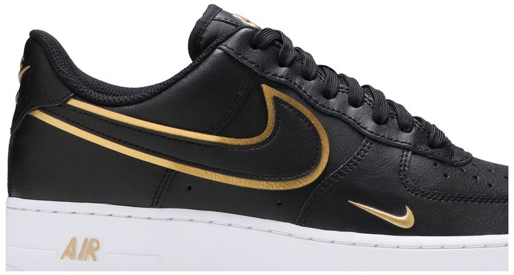 Nike Air Force 1 07 LV8 Metallic Swoosh Pack   Black