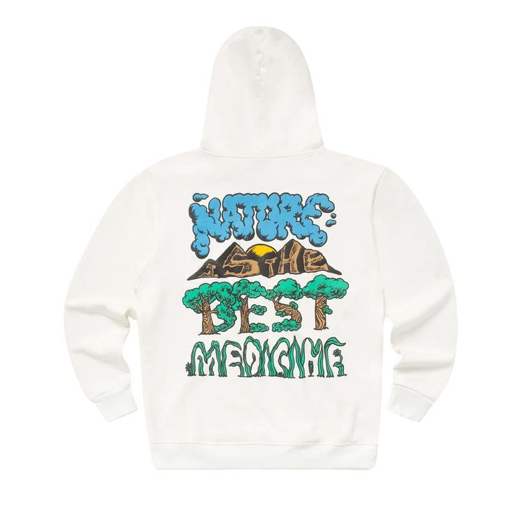 Chinatown Market Nature Is The Best Medicine Hoodie White