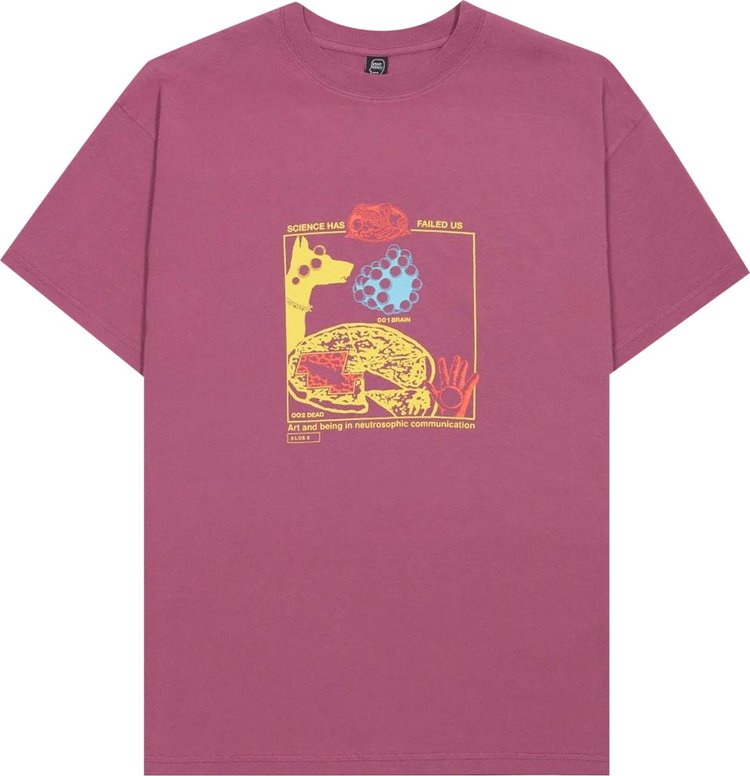 Brain Dead Failed Science T-Shirt 'Washed Pink'