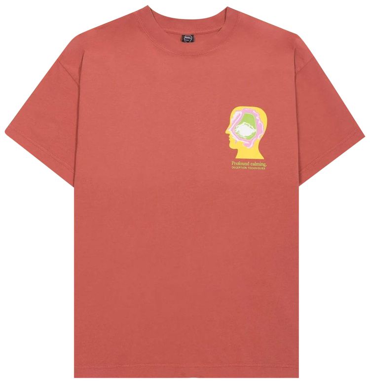 Brain Dead Profound Calming Techniques T Shirt Orange