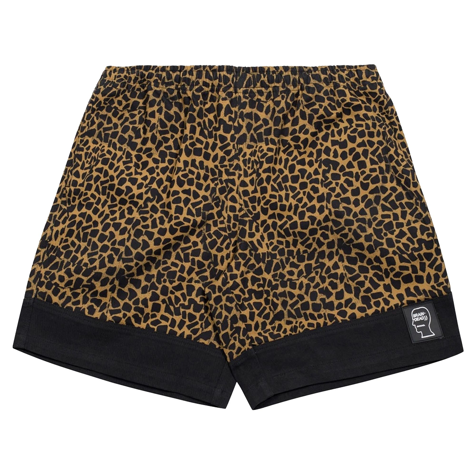 Buy Brain Dead Paneled Leopard Dress Short 'Brown