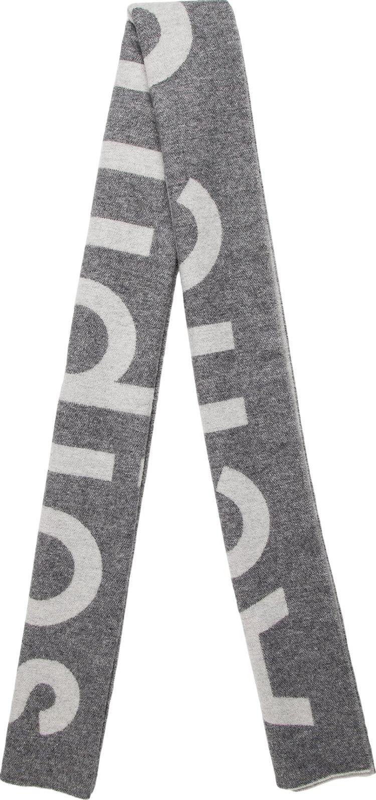 Acne Studios Wool Printed Scarf 'Grey'