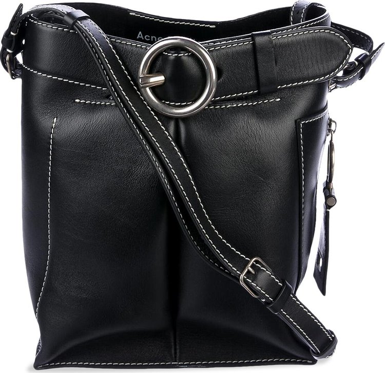 Acne Studios Leather Buckle Bag 'Black'