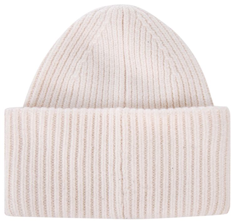 Acne Studios Wool Embroidered Beanie White