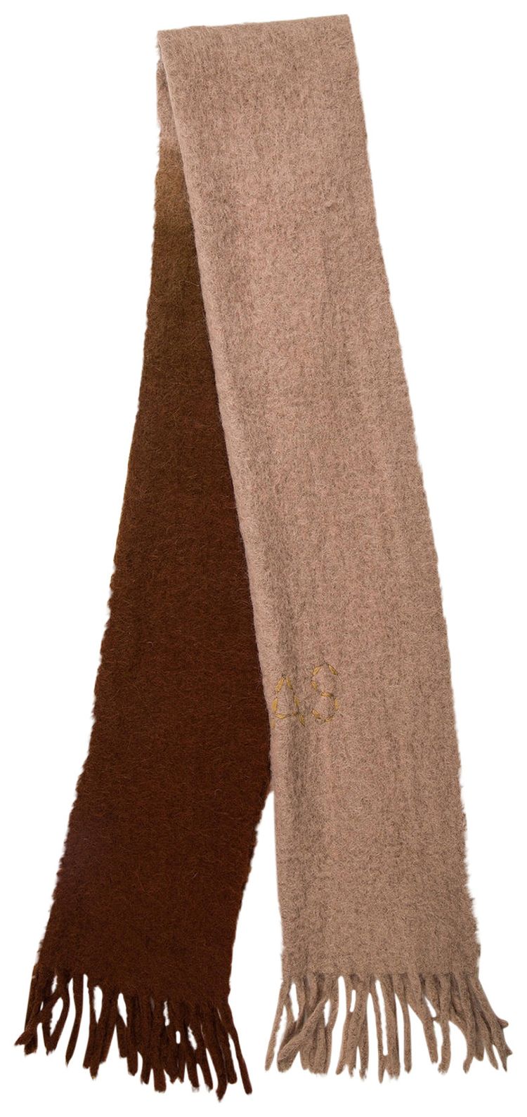 Acne Studios Printed Scarf Tan