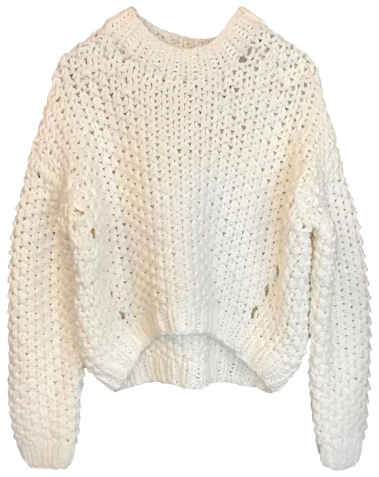 Acne Studios Delicate Knit Sweater Cream