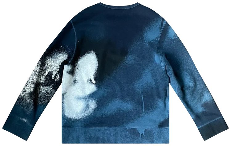 Acne Studios Campus Concrete Sweatshirt Blue