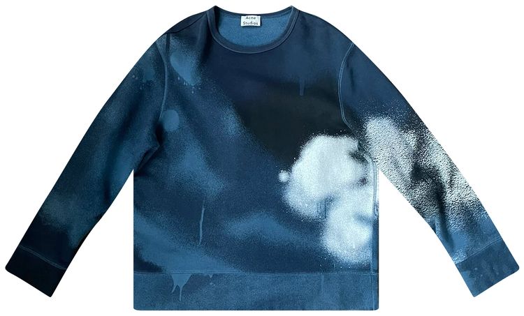 Acne Studios Campus Concrete Sweatshirt Blue