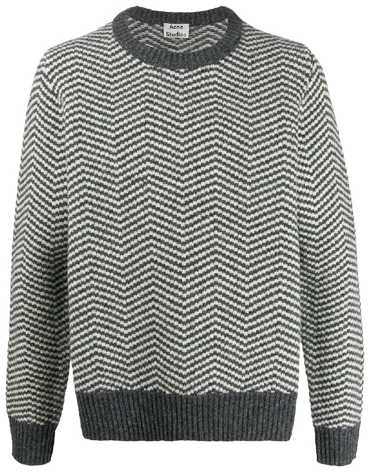 Acne Studios Wool Knit Sweater Grey