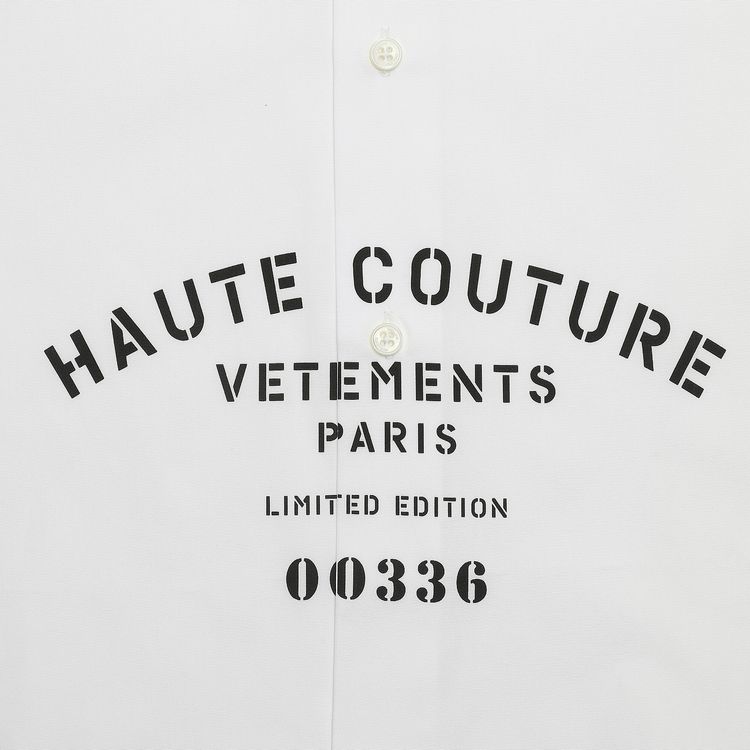 Vetements Maison De Couture Logo Shirt White
