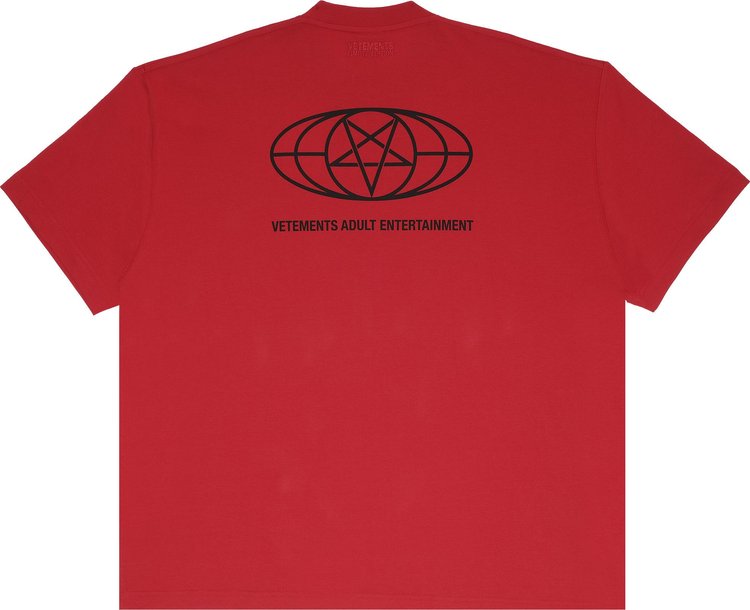 Vetements 18 Restricted T Shirt Red