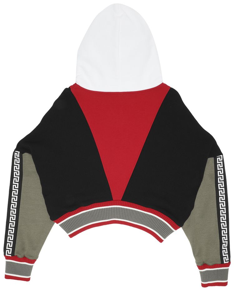 Versace Logo Hoodie KhakiBlackRedWhite