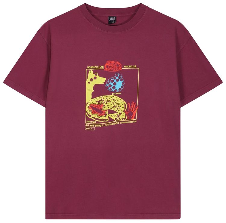 Brain Dead Failed Science Tee Washed Pink
