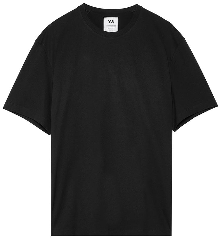 Y 3 Classic Back Logo Tee Black