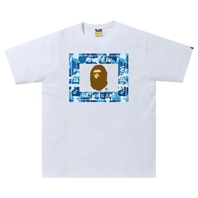 BAPE ABC Camo Super Busy Works Tee WhiteBlue