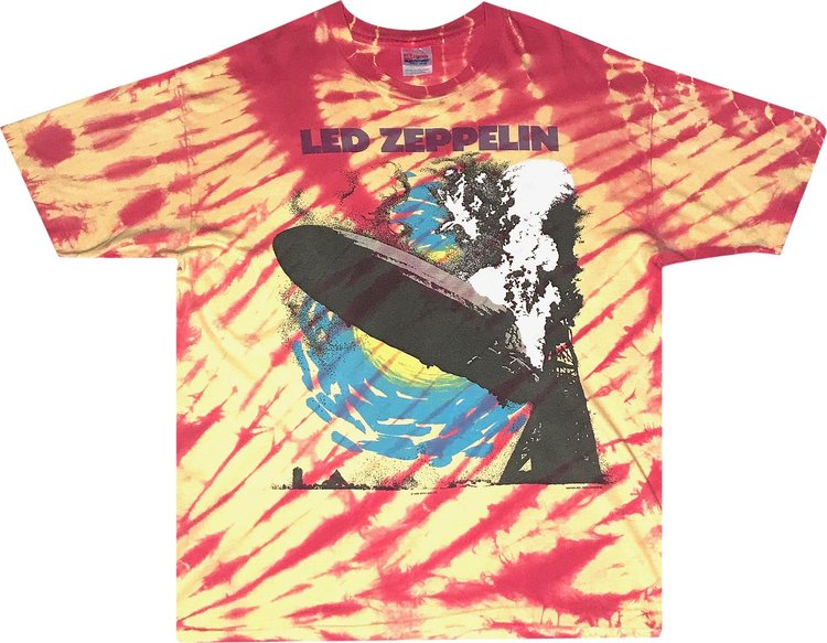 Vintage Mid Led Zeppelin First Album Art Tee 'Tie-Dye'