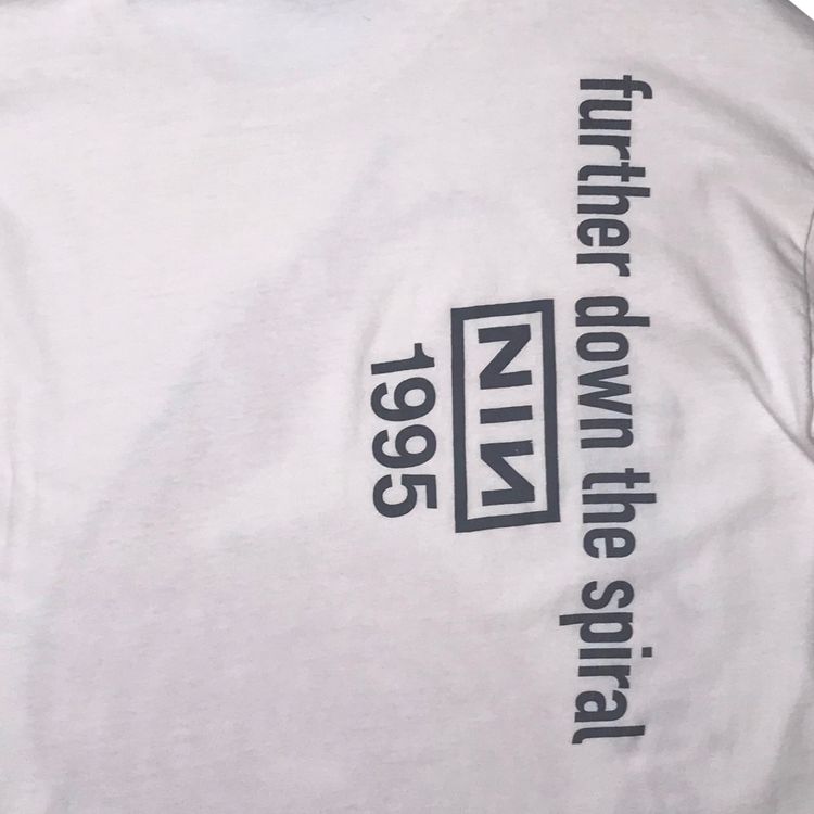 Vintage Nine Inch Nails Further Down The Spiral Tee White