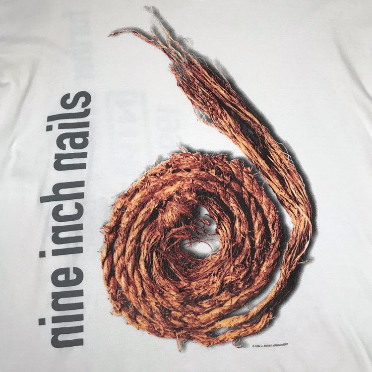 Vintage Nine Inch Nails Further Down The Spiral Tee White